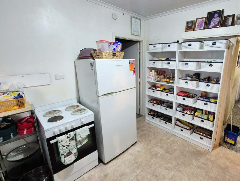 Kitchen area after organising